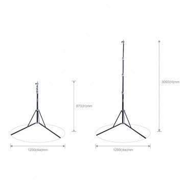 Phottix Padat Compact Light Stand (300cm/118")