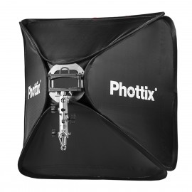 Phottix Transfolder Softbox with Cerberus Flash Mount and Varos BG