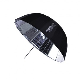 Phottix Premio Reflective Umbrella 85cm/33" and 120cm/47" Back Exterior / Silver Interior